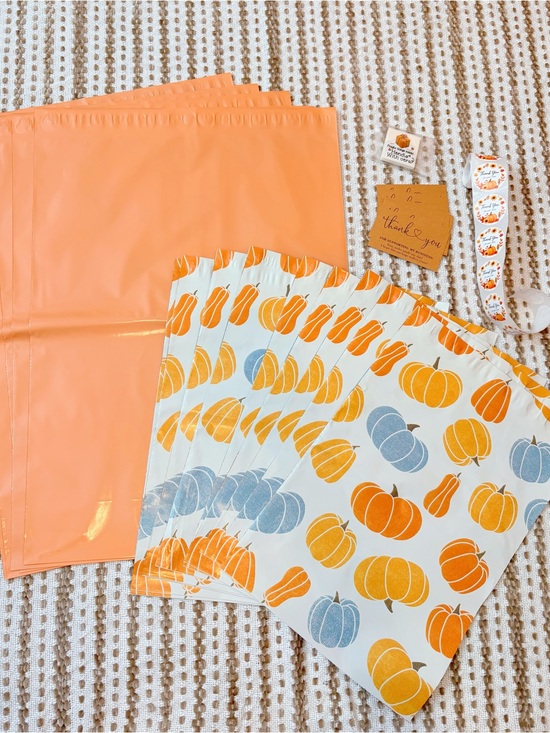 Other - 85 Piece Autumn Pumpkin Shipping Supply Bundle 🍂🍁